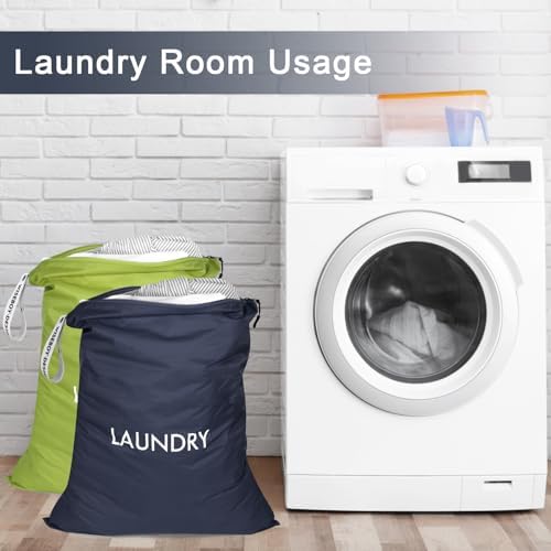WiseBoy 2 Pack Dirty Laundry Travel Bag, Nylon Travel Dirty Clothes Bag - Image 4
