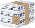 Urban Villa Kitchen Towels Cotton Dish Towels 20”x30” Iblue White by CottonTrends