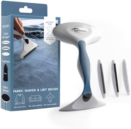 GLEENER Battery-Free Fabric Shaver & Lint Brush | Ultimate Fuzz Remover Sweater by Gleener