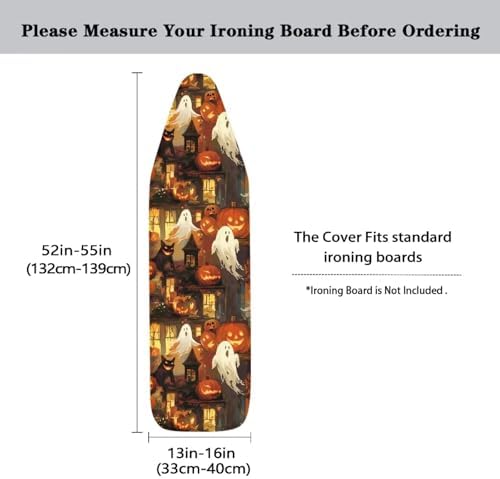Halloween Ghost Ironing Board Cover, Holiday Horror Pumpkin Applicable Standard - Image 5