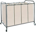 STORAGE MANIAC Laundry Sorter 4 Section, 47.5 Gal Laundry Hamper by STORAGEMANIAC