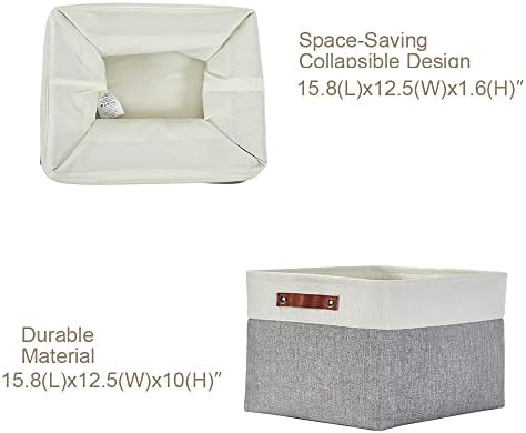 DECOMOMO Storage Bins, Extra Large Fabric Storage Baskets - Image 3