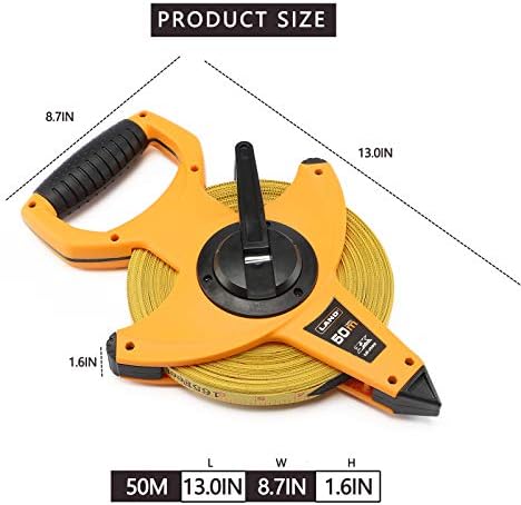 LAND 165FT/50M Heavy Duty Fiberglass Tape Measure - Image 2