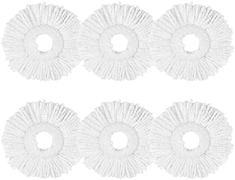 6-Pack Spin Mop Heads Refill Easy Wring Microfiber Replacement by Yourhouseworkhelper