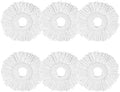 6-Pack Spin Mop Heads Refill Easy Wring Microfiber Replacement by Yourhouseworkhelper