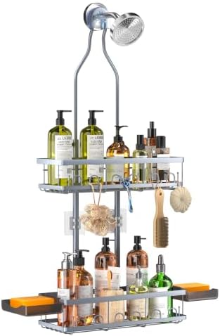 Skyapex Shower Caddy Hanging: Adjustable Height Organizer by Skyapex