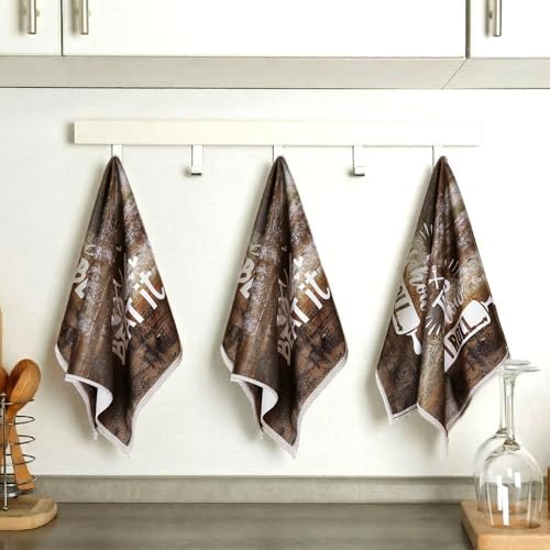 Bencailor 6 Pcs Farmhouse Kitchen Towels Brown Kitchen Decor and Accessories - Image 2