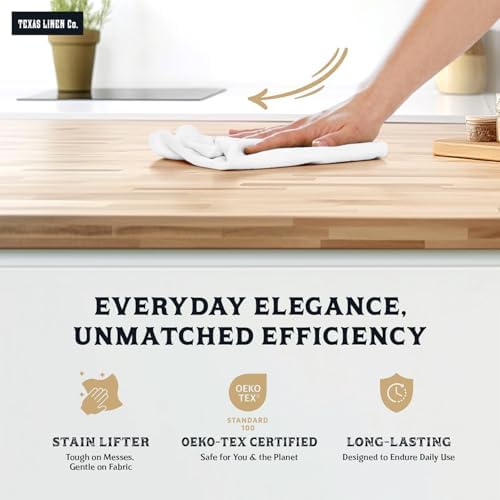 TEXAS LINEN CO. Flour Sack Towels Highly Absorbent 100% Cotton White Kitchen - Image 3