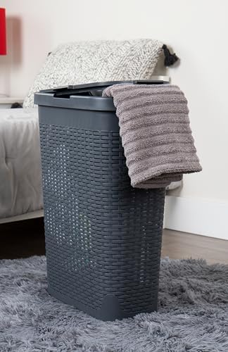 Mind Reader Slim Laundry Hamper - Image 2
