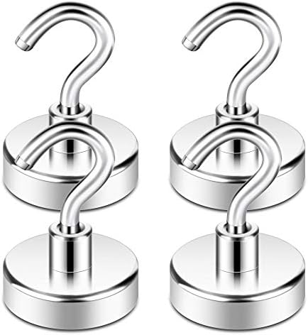 Neosmuk Magnetic Hooks for Cruise Cabins, 85lb Heavy Duty, 4 Pack by Neosmuk