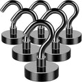 MIKEDE Black Magnetic Hooks Heavy Duty 30 LBS Strong Magnets by MIKEDE