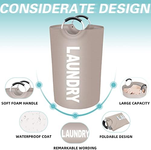 115L Large Laundry Basket, Dirty Clothes Waterproof Laundry Hamper - Image 3