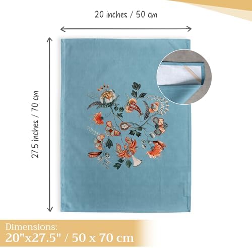 Maison d' Hermine Kitchen Towels Set of 3 Reusable 100% Cotton 27.50" x 20" - Image 4