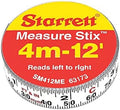 Starrett Tape Measure Stix, 1/2" x 144", S12 Style by Starrett