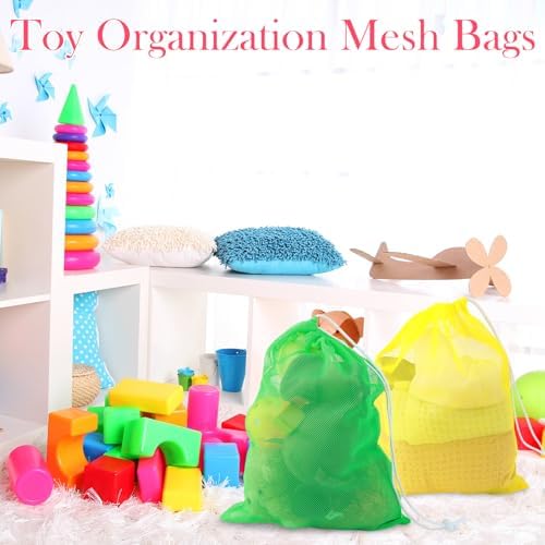 Frienda 6 Pack Mesh Drawstring Bags 11x15 Inch - Image 4