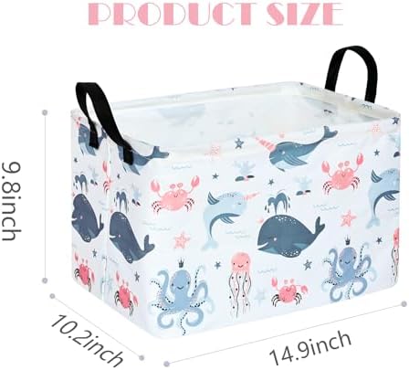 MAIZMZ Cute Storage Basket Gifts Basket Toys Organizer Waterproof Kids Hamper - Image 6