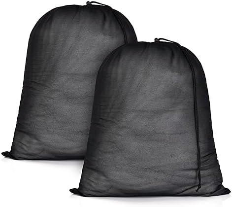 OTraki 20x24 inch Mesh Laundry Bags 2 Pack Fine Mesh Heavy Duty Drawstring Bag by OTraki