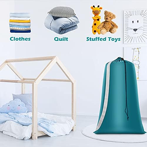 Coomee Heavy Duty Laundry Bag, 2 Pack XL Nylon Laundry Bags - Image 7