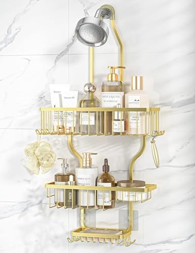 YASONIC Never Rust Shower Caddy Hanging, Aluminum Shower Racks by YASONIC
