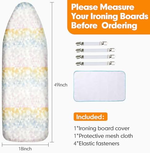 Ironing Board Cover and Pad, 18x49 Extra Wide, Scorch Resistant - Image 6