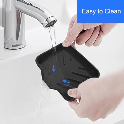 Sponge Holder with Drain Spout for Kitchen Sink, Dish Sponge Tray - Image 5