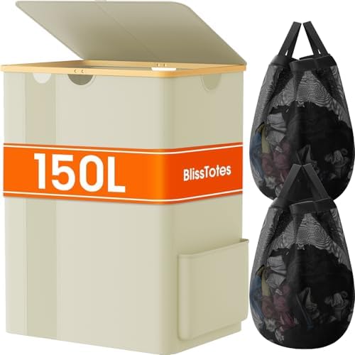 BlissTotes 150L Laundry Basket Hamper by BlissTotes