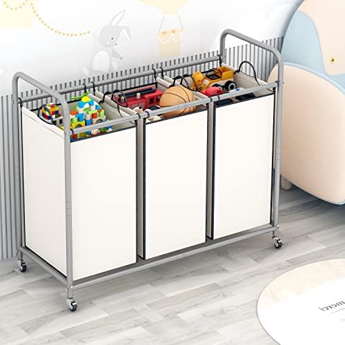 LINZINAR 3 Section Laundry Hamper - Image 3