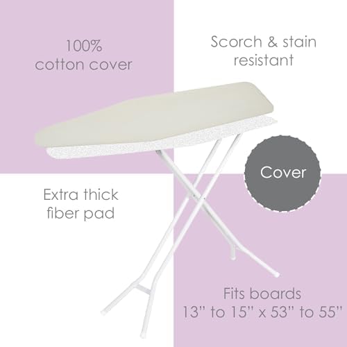 Ironing Board Cover and Pad, 100% Cotton - Image 2