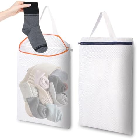 2-Pack Hanging Mesh Laundry Bags by Unknown