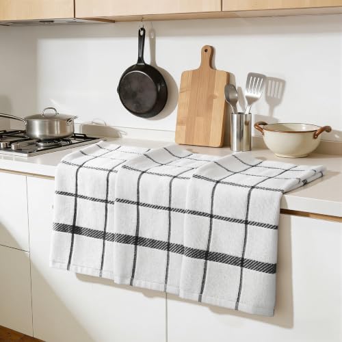 Homaxy Terry Stripe Kitchen Towels 18"x28", 6 Pack - Image 6