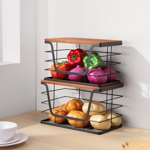 ALOCEO 2 Pack Stackable Storage Bins - Image 2