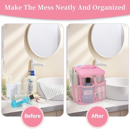 CUBETASTIC Shower Caddy Portable Mesh Shower Tote - Image 7