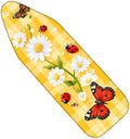 Nuxovilar Daisy Ladybug Cotton Ironing Board Cover 15x54 Fabric by Nuxovilar