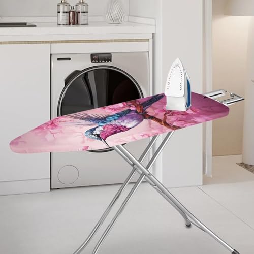 Hummingbird Ironing Board Covers and Pads Pink Flowers Ironing Board Padded - Image 2