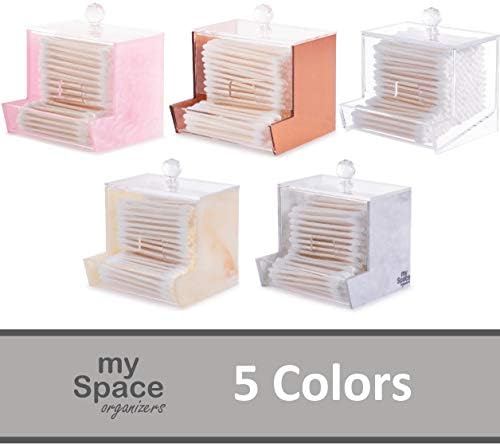 My Space Organizers Marble Acrylic Qtip Holder - Image 6