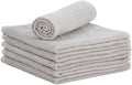 Superio Cotton Terry Washcloths Grey Towels 100% Cotton Cleaning Cloth 16" Rags by Superio