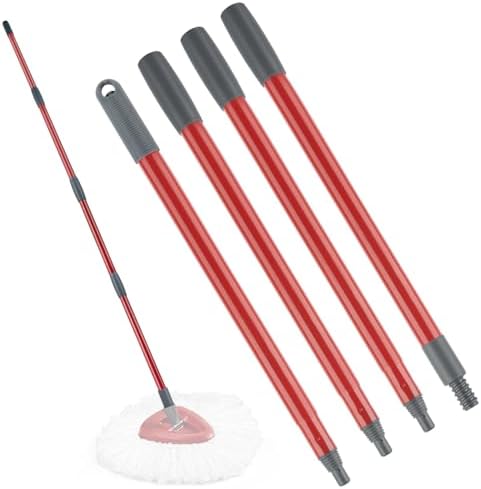 Spin Mop Handle for O-Cedar EasyWring/RinseClean, 30-58 in by MXZONE