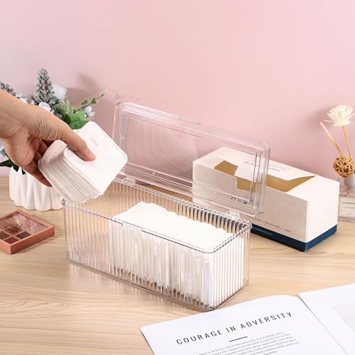 Clean Pads Container for Bathroom, Plastic Makeup Sponge Organizer - Image 2