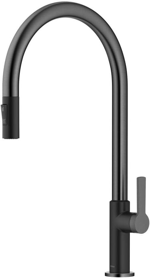 KRAUS Oletto High-Arc Single Handle Pull-Down Kitchen Faucet in Matte by Unknown