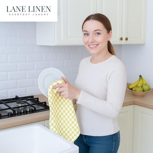 LANE LINEN Cotton Kitchen Towels Set, Quick-Drying Dish Towels - Image 4
