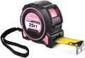 WORKPRO Pink Tape Measure, 25FT Heavy Duty Tape Measurement by WORKPRO