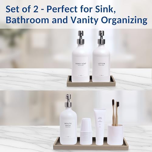 Spacewiser Countertop & Vanity Silicone Tray – 2 PC Set - Image 4
