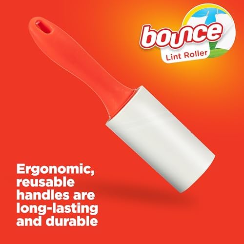 Bounce Lint Rollers to-Go, Quickly Removes Lint and Debris, 240 Pre-Cut Sheets - Image 2