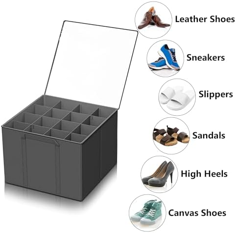 SUOCO 2 Pack Shoe Organizer for Closet, Fits up to 32 Pairs, Small Space Shoe - Image 6