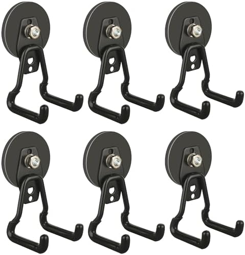 ULIBERMAGNET Upgraded Large Magnetic Hooks, Strong Heavy Duty Magnet Hooks by ULIBERMAGNET
