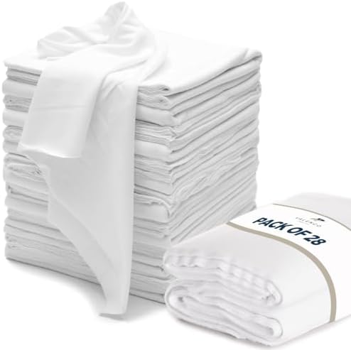 VALENGO New Lint Free Rags – 100% Cotton Cloth, Soft T-Shirt Rags, Lint Free by ValengoFabrics