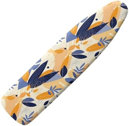 Forest Leaves Ironing Board Cover, Hand Draw Plant Leaf 15x54 Inch Standard by Daulesho