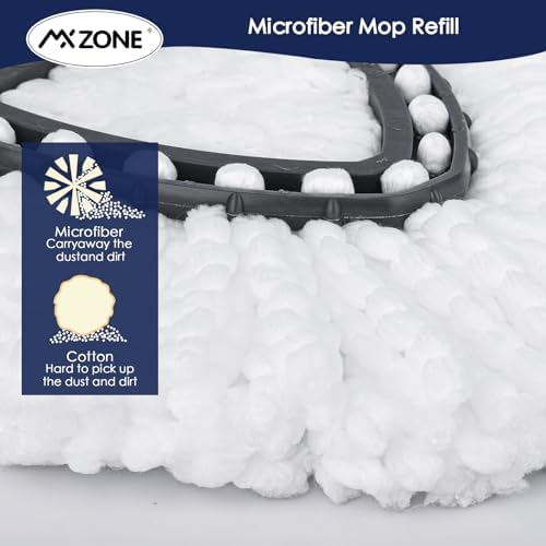Spin Mop Replacement Heads for O-Cedar EasyWring 1-Tank, Microfiber 3-Pack - Image 6