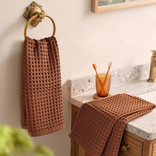Jacquotha Waffle Hand Towels for Bathroom 5-Piece - Image 7