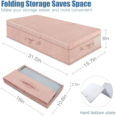 Supowin 2Pack Large Underbed Storage Containers Bin - Image 2